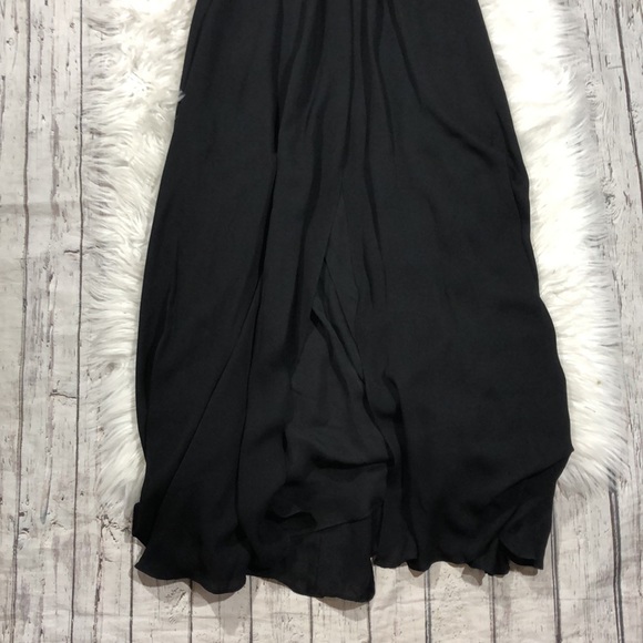 L'Agence Silk Black Marvella Maxi Halter Dress - Picture 11 of 15
